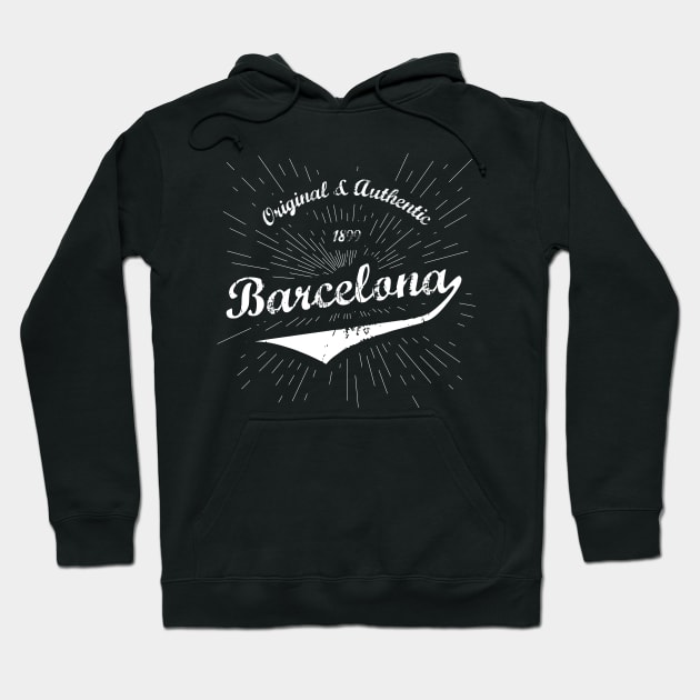 Original Barcelona, Spain Shirt Hoodie by Teevolution